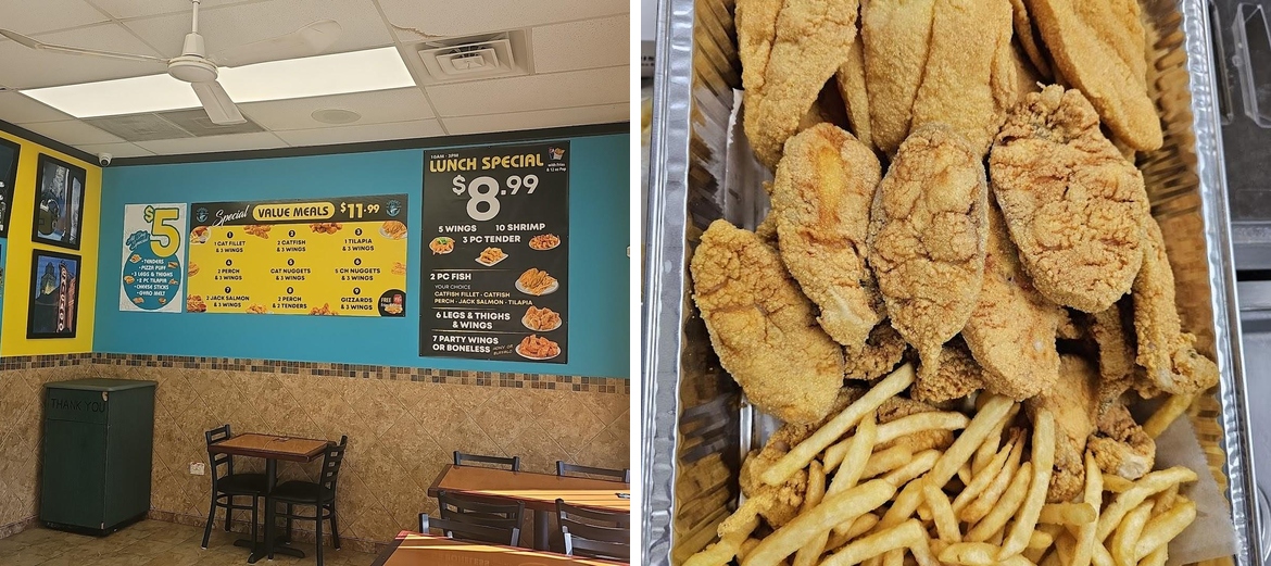 Sharks fish and chicken Menu