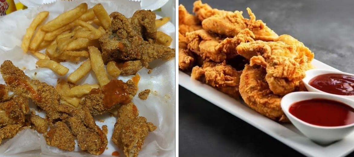 Sharks fish and chicken