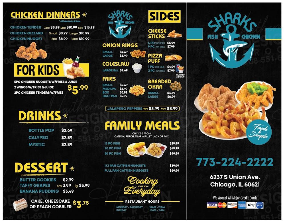 Sharks fish and chicken Menu image 3